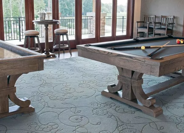 Conversion Top Game Tables | Carmel Collection pool Table, shuffleboard and bar table with chairs