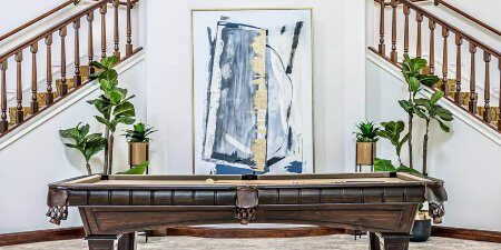 Pool table in living Room