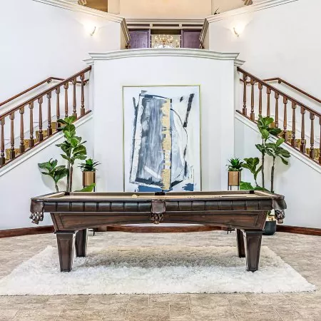 Pool table in living Room