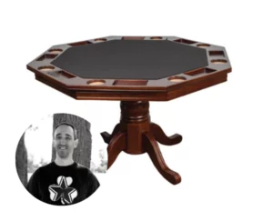 6 Octagonal Conertable Poker Table