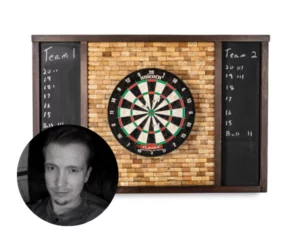 9 Dart Barkboard with Wine Cork
