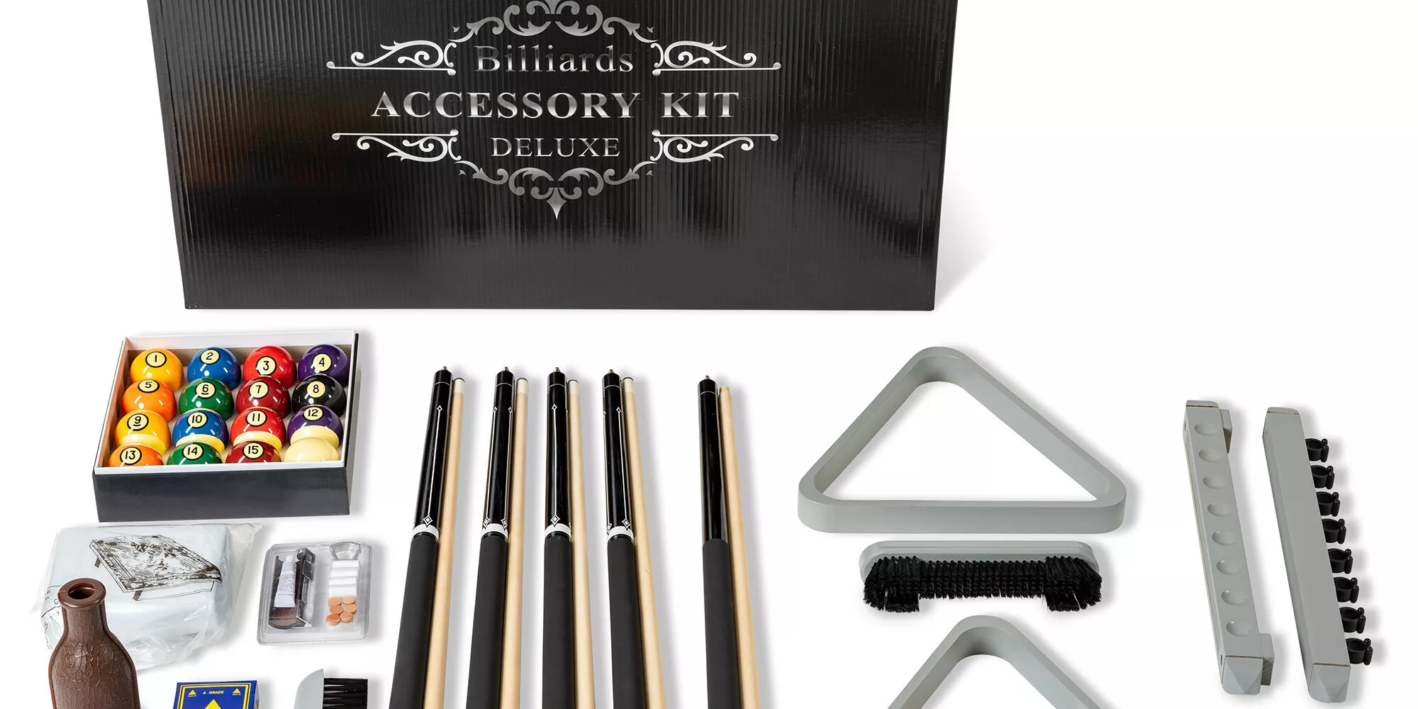 Pool table accessories kit