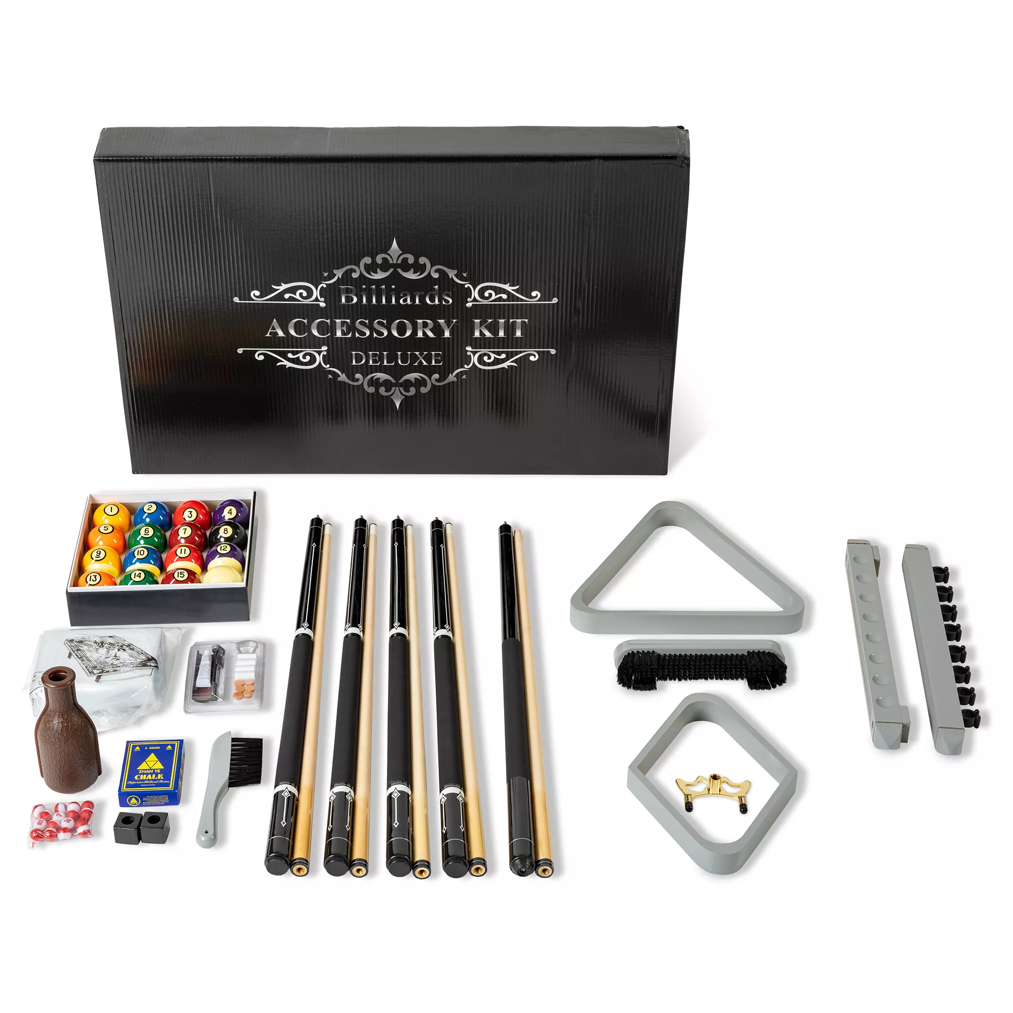 Pool table accessories kit