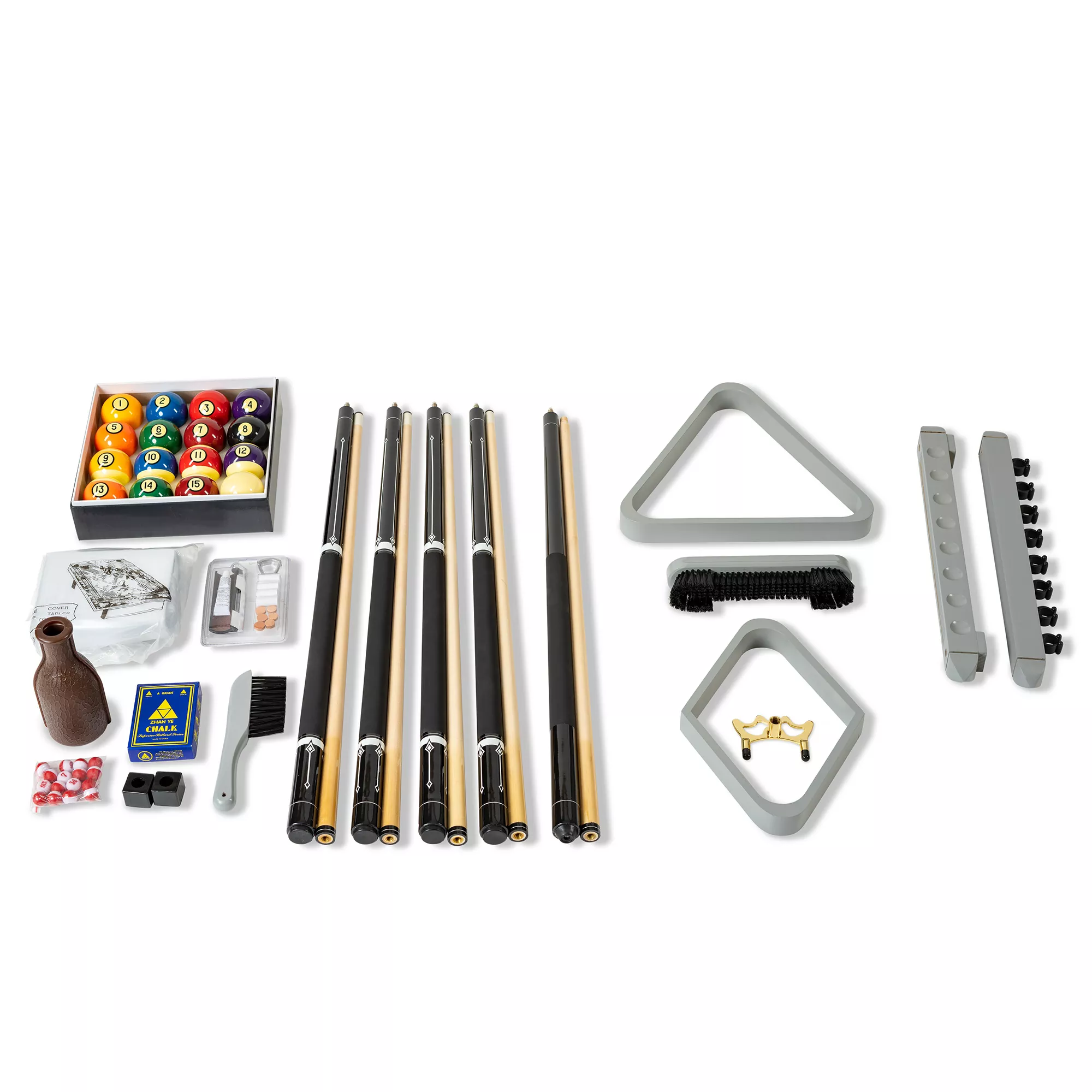 Pool table accessories kit