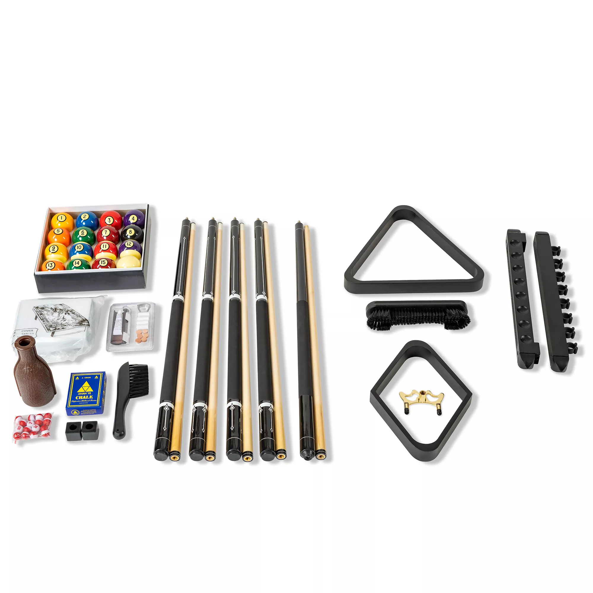 Pool table accessories kit