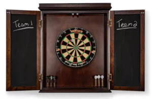 Dartboard with scoreboards