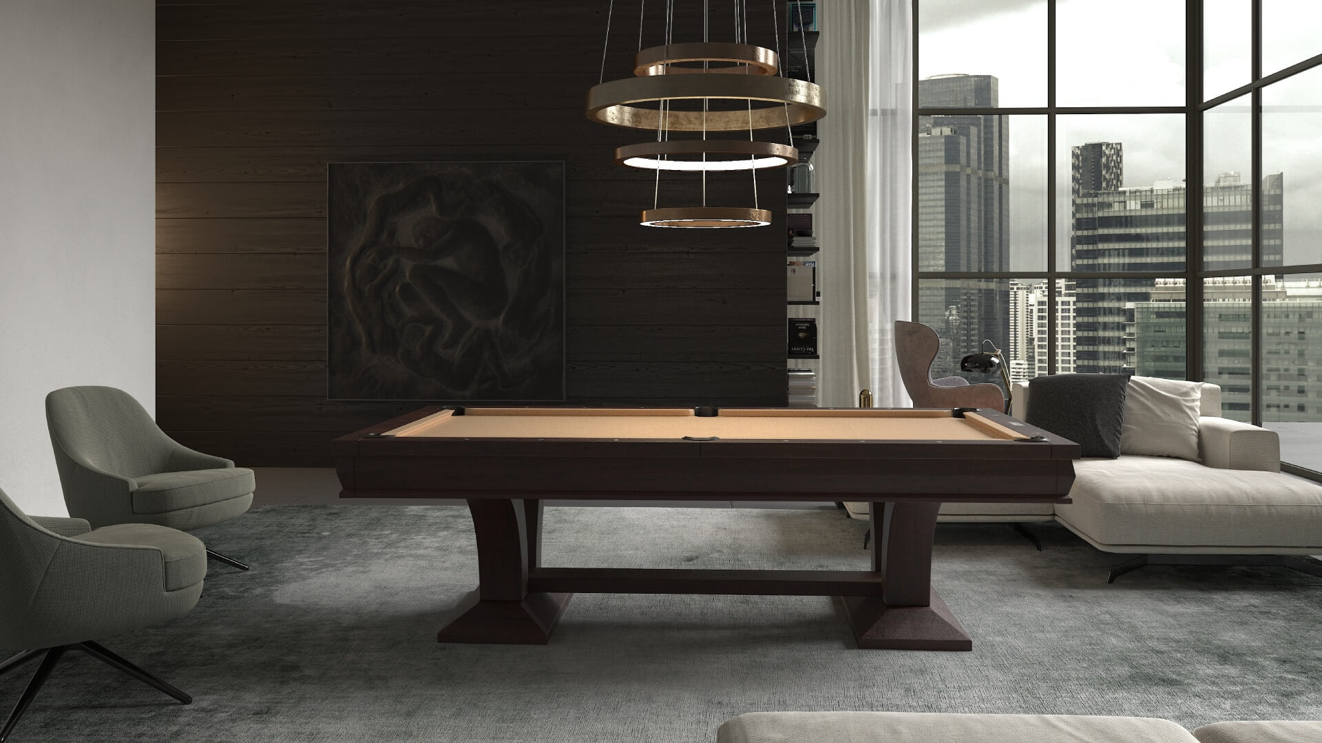 Hamilton Pool table in living room