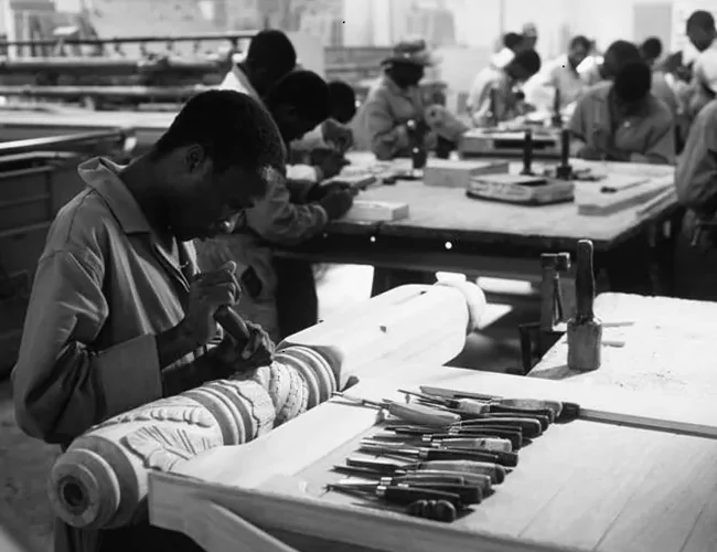 167664018887573279 Men working in a wood work shop