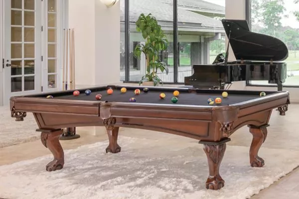 Transform your Living Room’s Interior Design with a Presidential Billiards Pool Table | Games room with Monroe pool