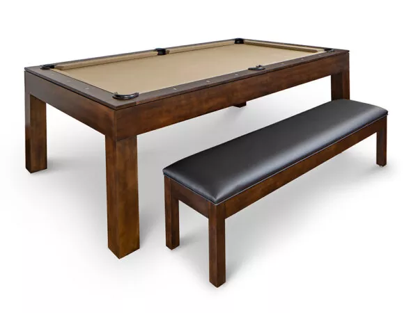 Convertible Pool Table with closed bench