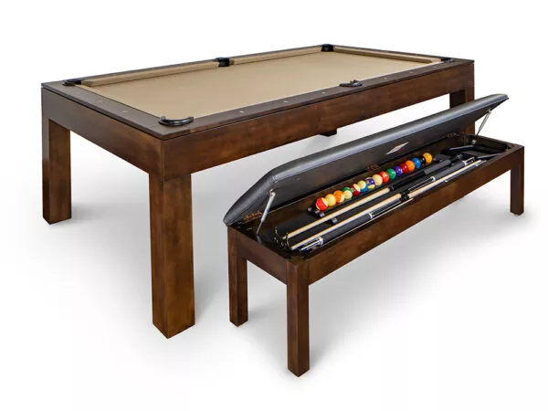 Convertible Pool Table with open bench
