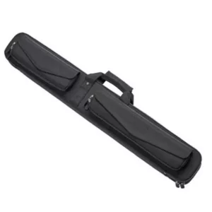 Black Side Open with Two Pockets Cue Case