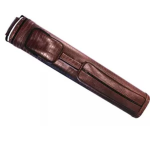 Embossed Brown Crocodile Cue Case
