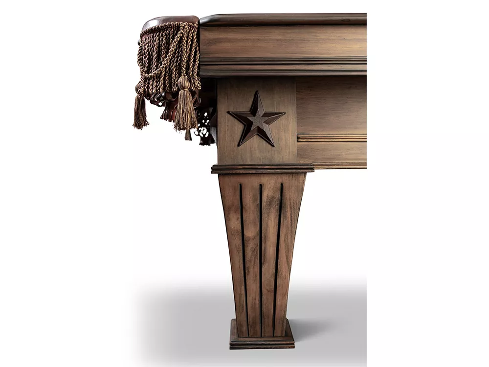 Brittany pool table leg Fleur de Lis