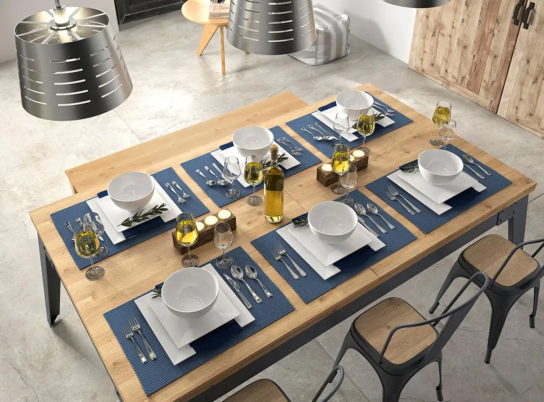 Steel ambiance table