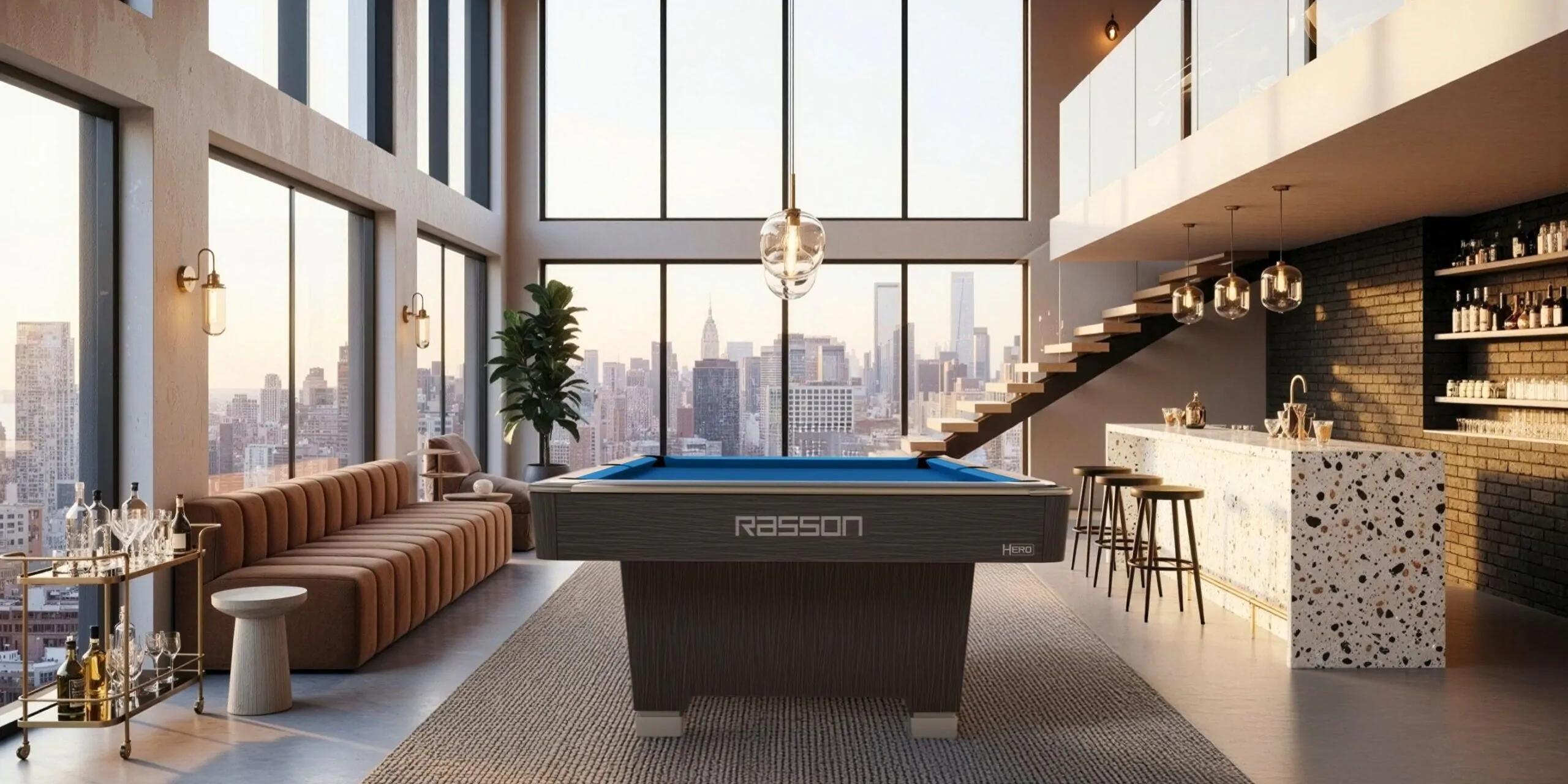 Rasson Hero Billiard Table Room Setting 1
