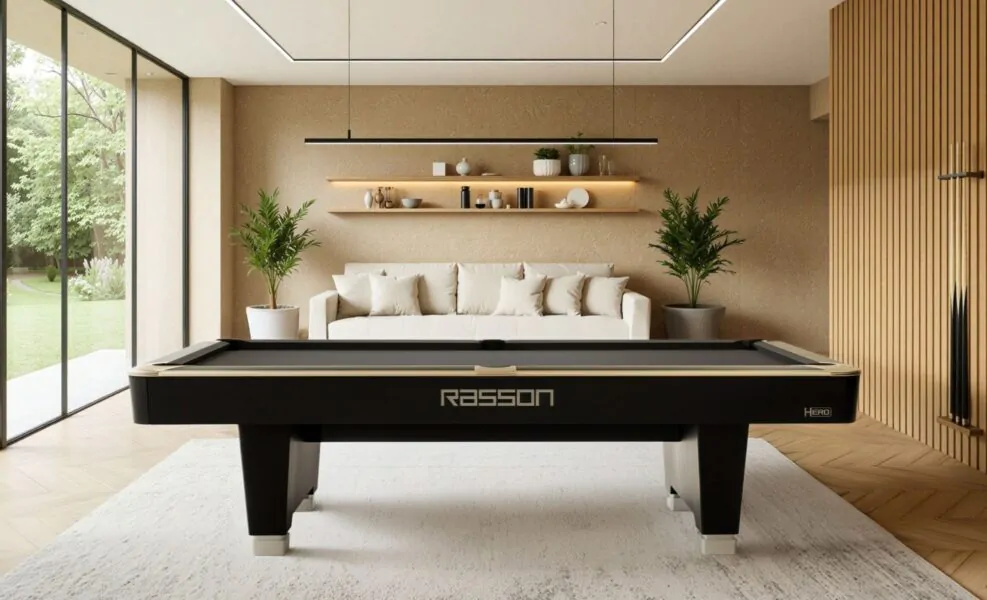 Rasson Hero Billiard Table Room Setting 2 Rasson Hero Billiard Table Room Setting 2