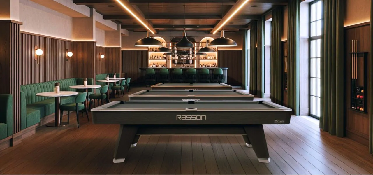 Acurra Pool Hall Role of Luxury Pool Tables